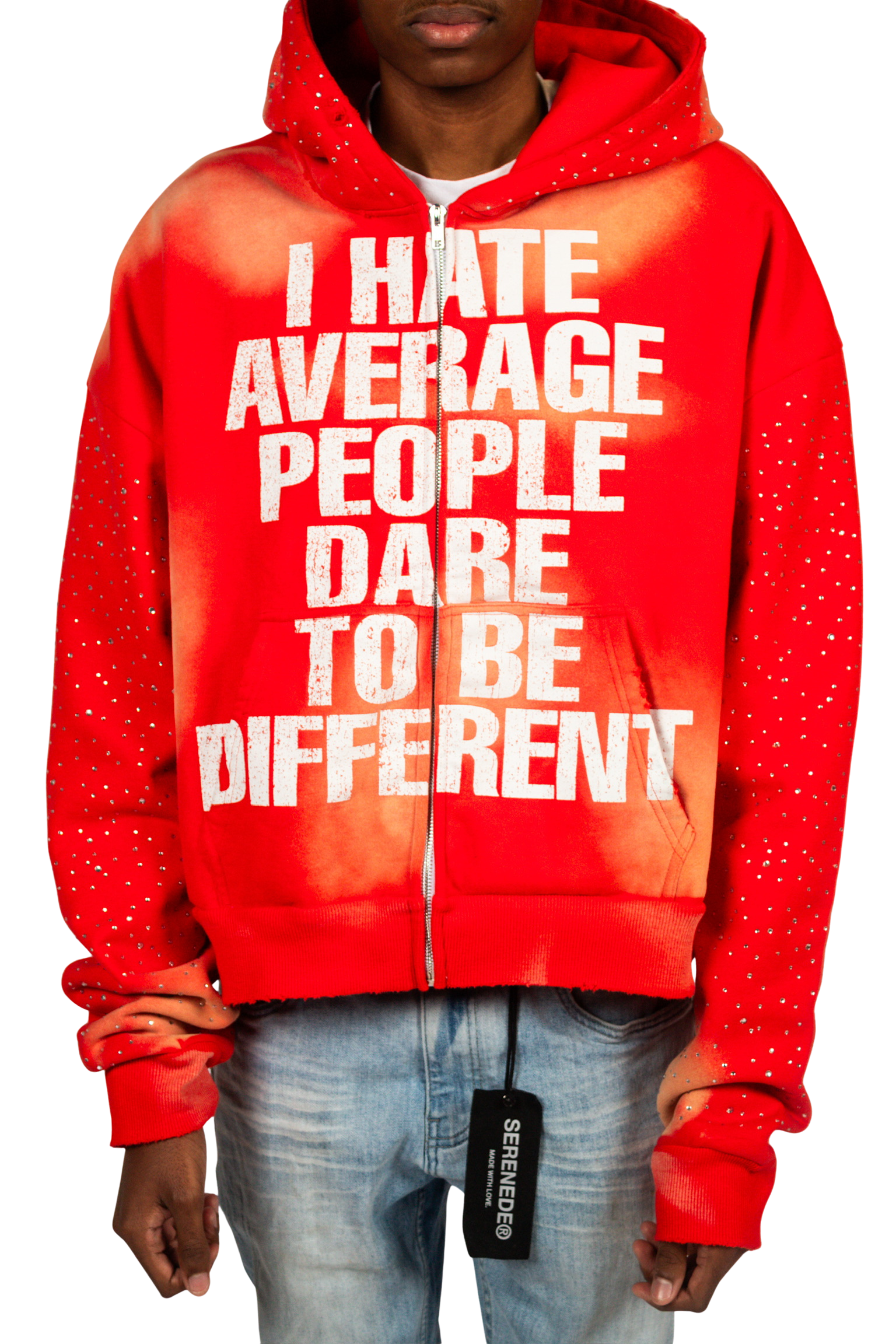 Red Anti-Average Zip-Up