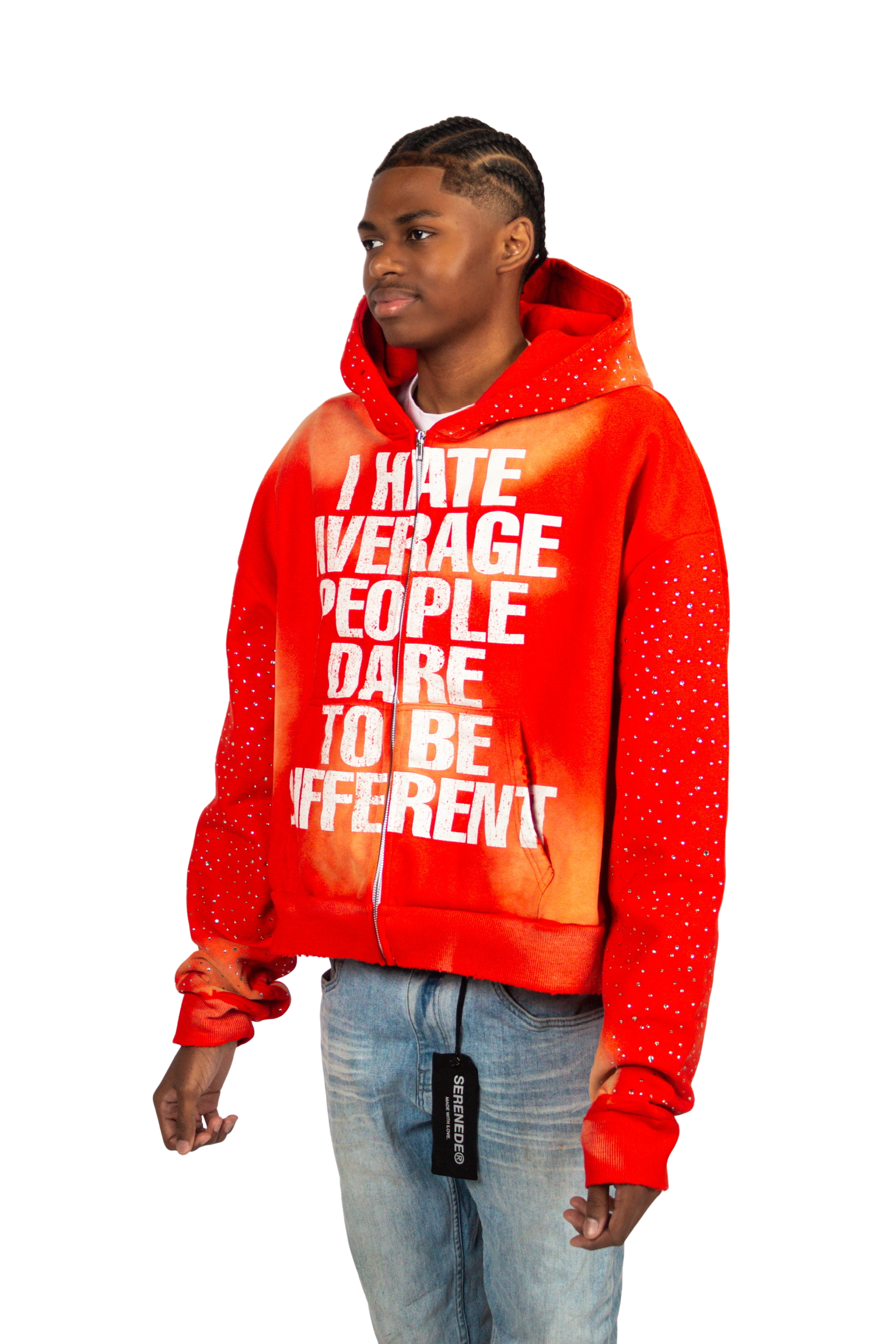 Red Anti-Average Zip-Up