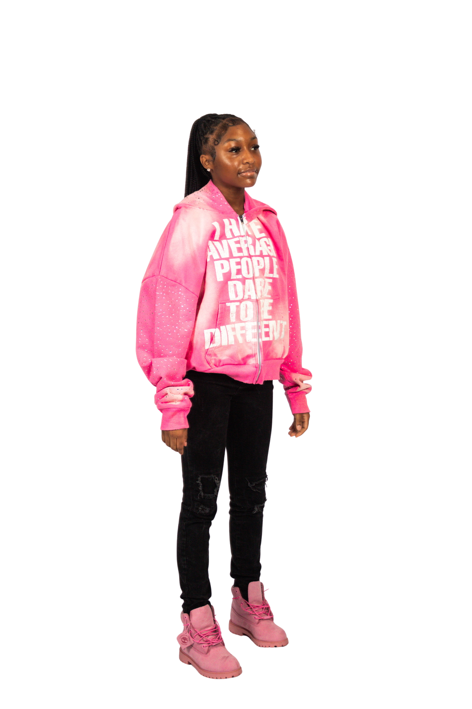 Pink Anti-Average Zip-Up